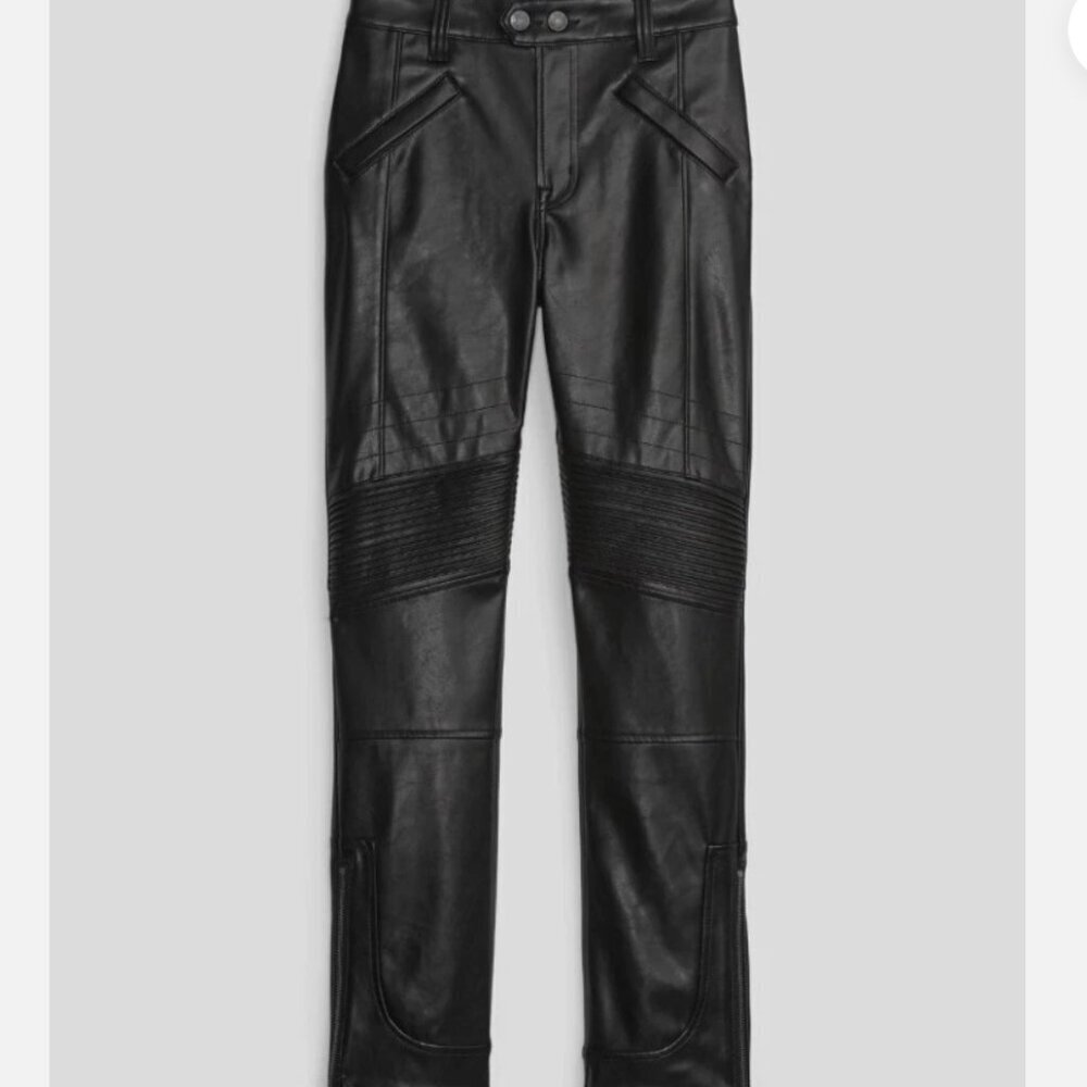 Gap Vintage Slim High Rise Black Faux Leather Pants - {8/29}